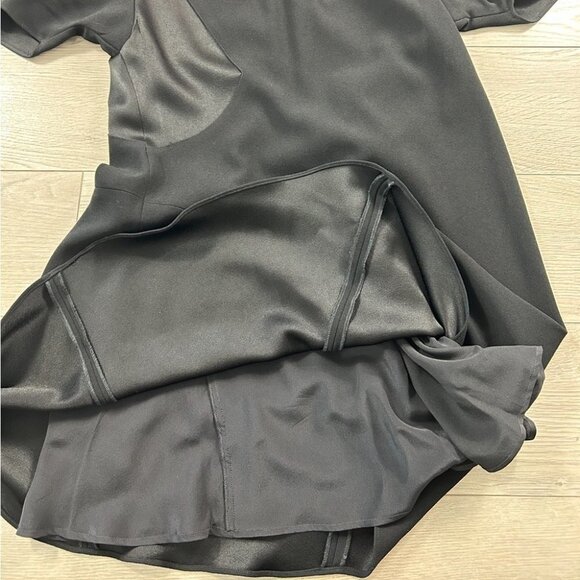 Balenciaga Black 2008 Short Sleeve V-neck Shift Mini Dress - Picture 7 of 14